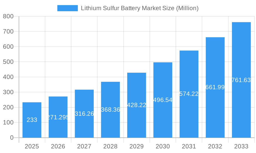Lithium Sulfur Battery Market Market Size and Forecast (2024-2030)
