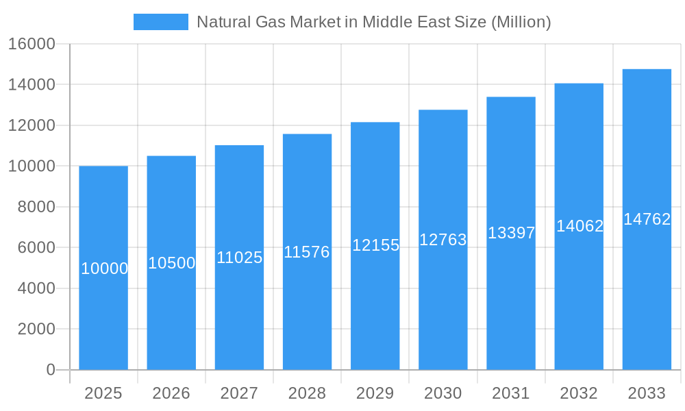 Natural Gas Market in Middle East Market Size and Forecast (2024-2030)
