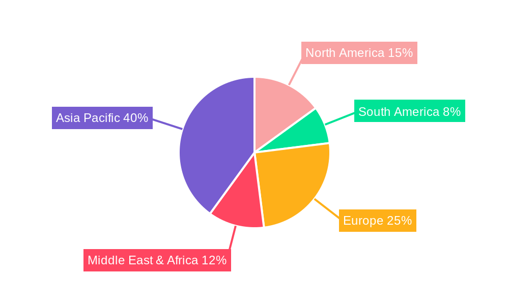 ASEAN Prefab Wood Buildings Market Market Share by Region - Global Geographic Distribution