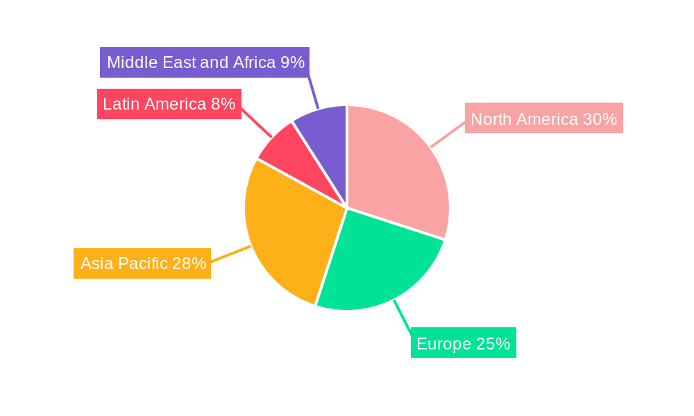 Airport Lounges Market Market Share by Region - Global Geographic Distribution