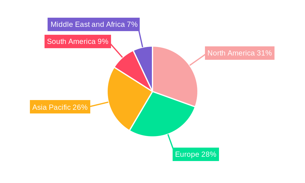 Alcoholic Beverages Industry Market Share by Region - Global Geographic Distribution