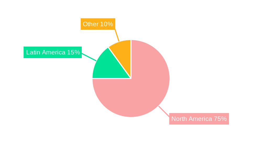 America Aircraft Engines Market Market Share by Region - Global Geographic Distribution
