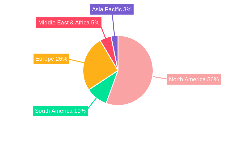 America Attack Helicopter Market Market Share by Region - Global Geographic Distribution