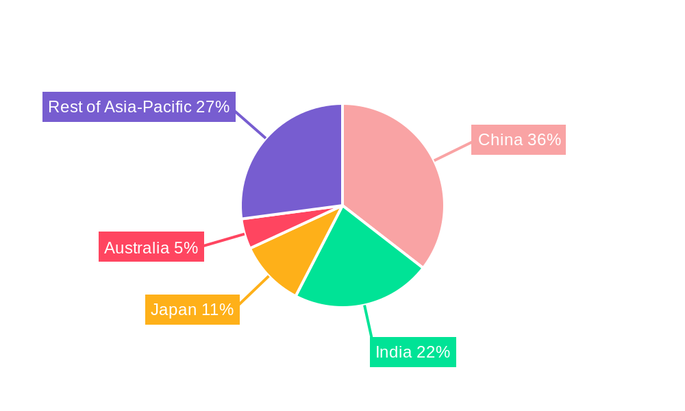 Asia-Pacific Anti-Caking Market Market Share by Region - Global Geographic Distribution