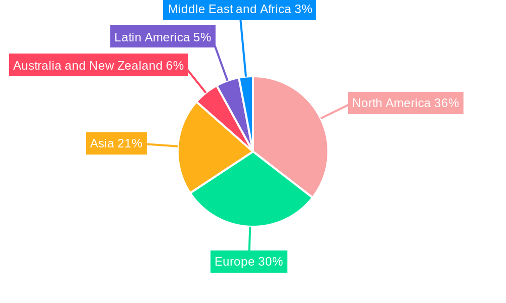 Asset Tracking Market Market Share by Region - Global Geographic Distribution