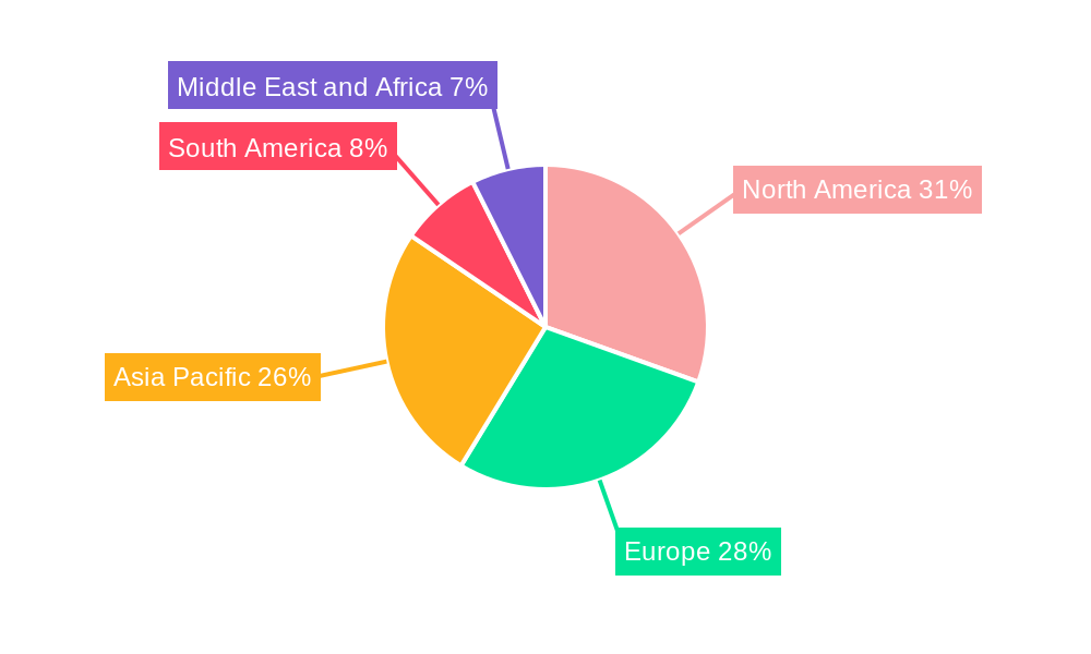 Bioceramics Market Market Share by Region - Global Geographic Distribution