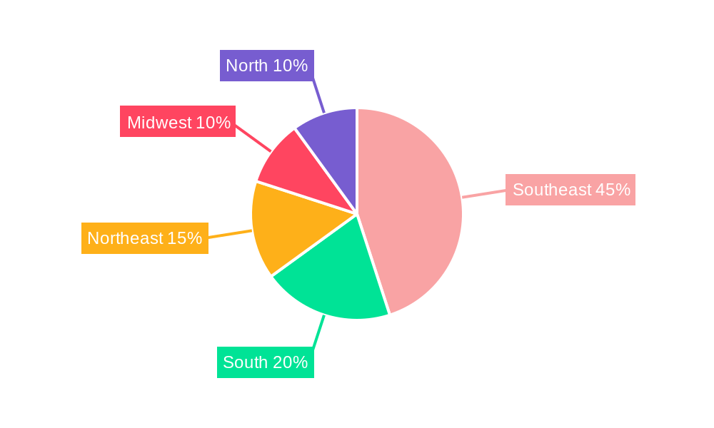 Brazil Home Appliances Market Market Share by Region - Global Geographic Distribution
