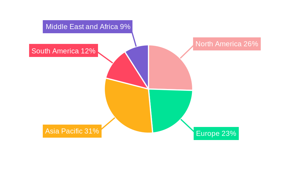 Corn Flour Market Market Share by Region - Global Geographic Distribution