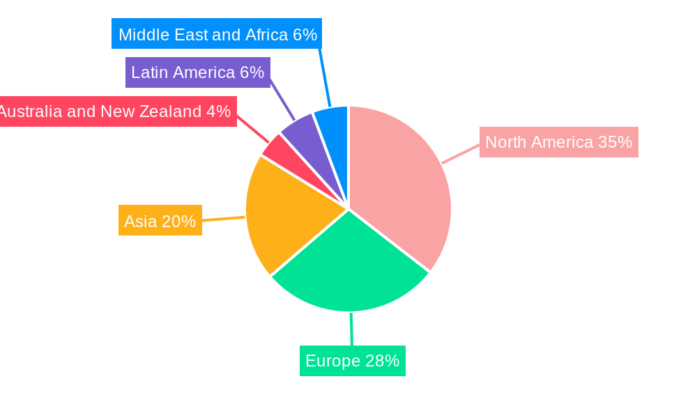 Data Center Liquid Cooling Market Market Share by Region - Global Geographic Distribution