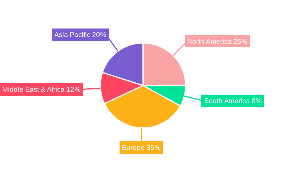 Data Centers in Germany Market Market Share by Region - Global Geographic Distribution