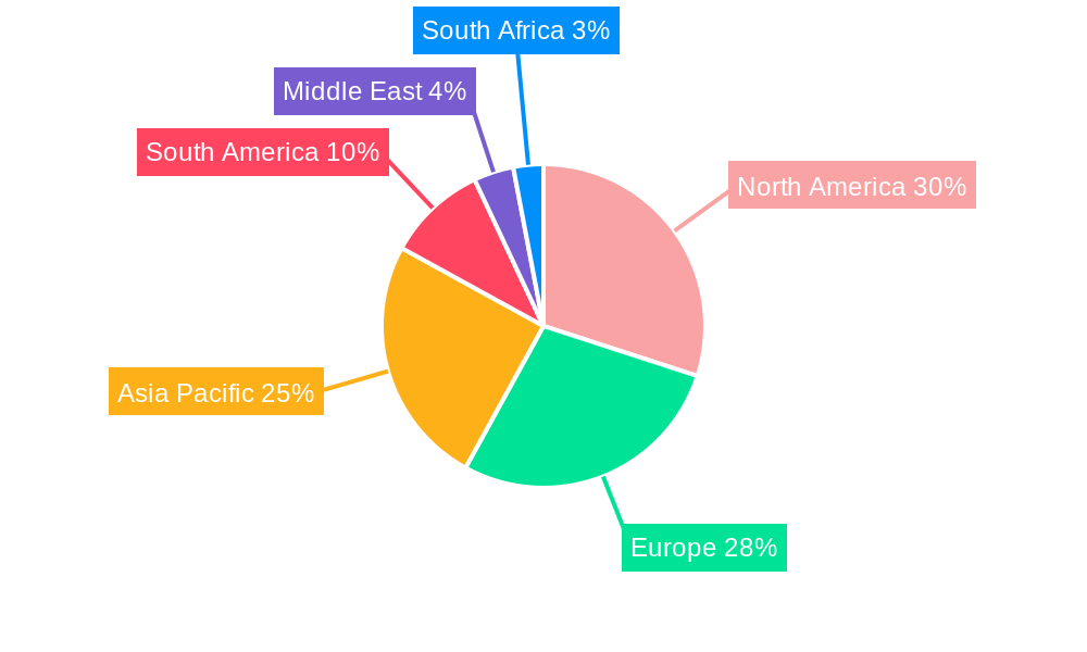 Electric Toothbrush Market Market Share by Region - Global Geographic Distribution
