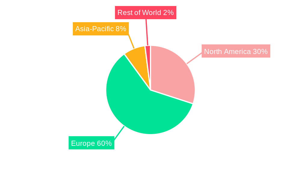 Europe InsurTech Market Market Share by Region - Global Geographic Distribution
