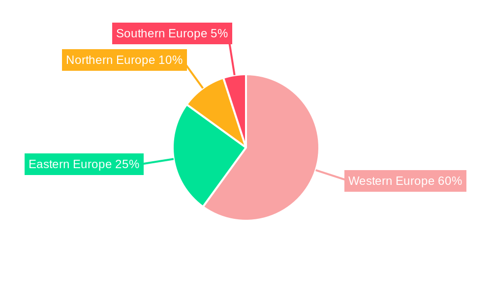 Europe Ready-Mix Concrete Market Market Share by Region - Global Geographic Distribution