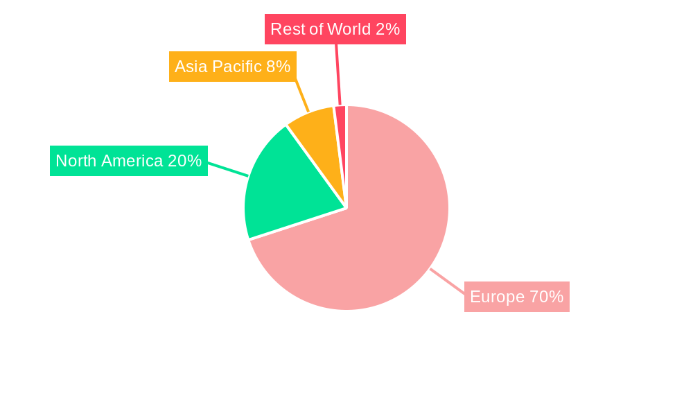 Europe Security Services Market Market Share by Region - Global Geographic Distribution