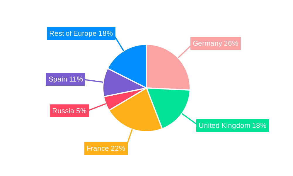 Europe Solar Panel Recycling Market Market Share by Region - Global Geographic Distribution
