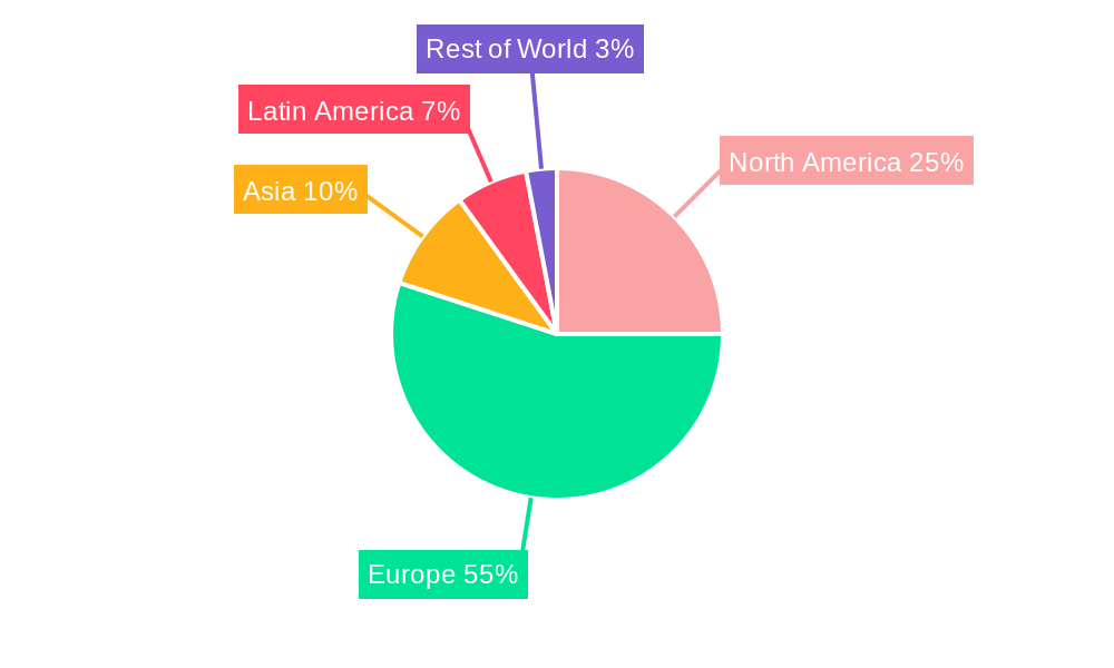 Football Clubs Market Market Share by Region - Global Geographic Distribution
