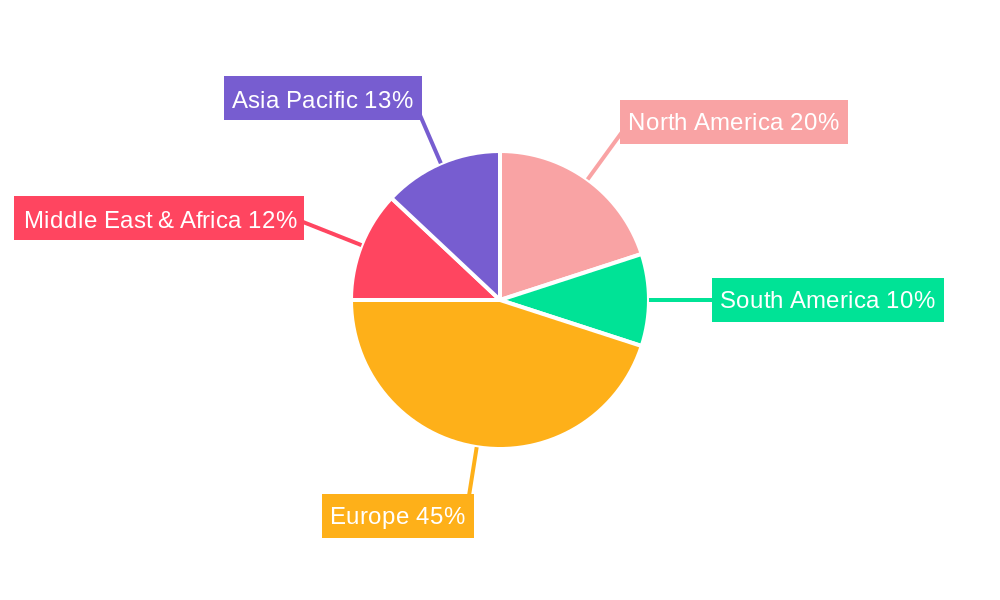 French Kitchen Appliances Market Market Share by Region - Global Geographic Distribution