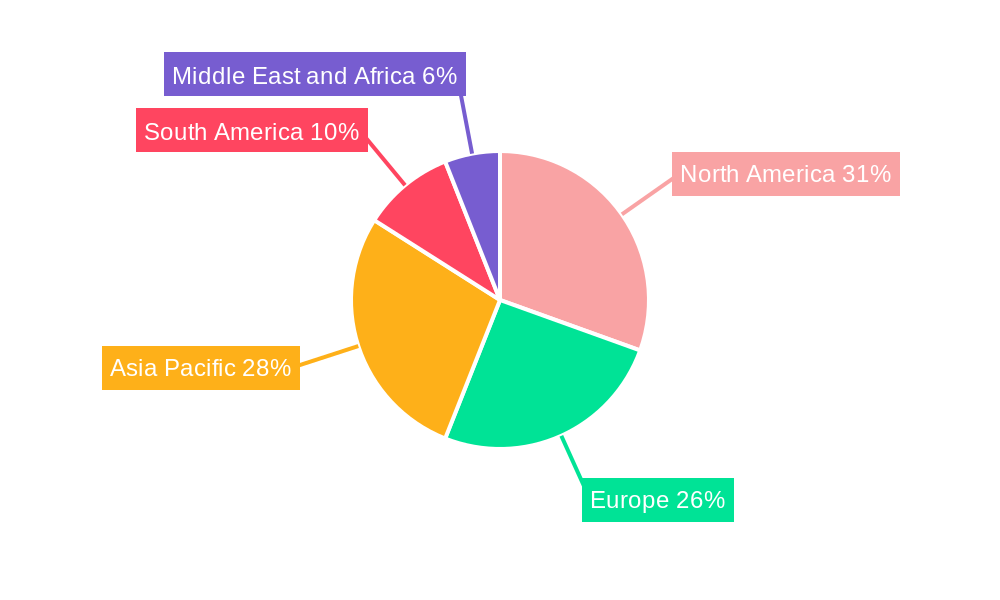 Frozen Desserts Market Market Share by Region - Global Geographic Distribution