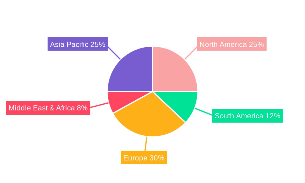 GCC Car Rental Market Market Share by Region - Global Geographic Distribution