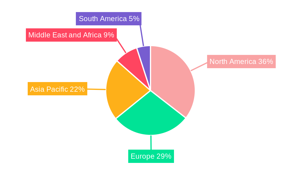 Gas Turbine MRO Industry Market Share by Region - Global Geographic Distribution