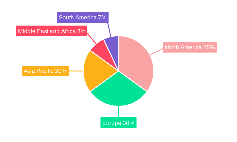 Gemcitabine Hydrochloride Market Market Share by Region - Global Geographic Distribution