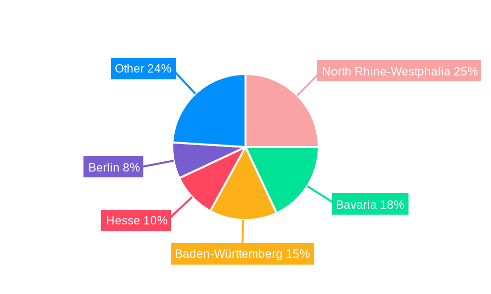German Hotel Market Market Share by Region - Global Geographic Distribution