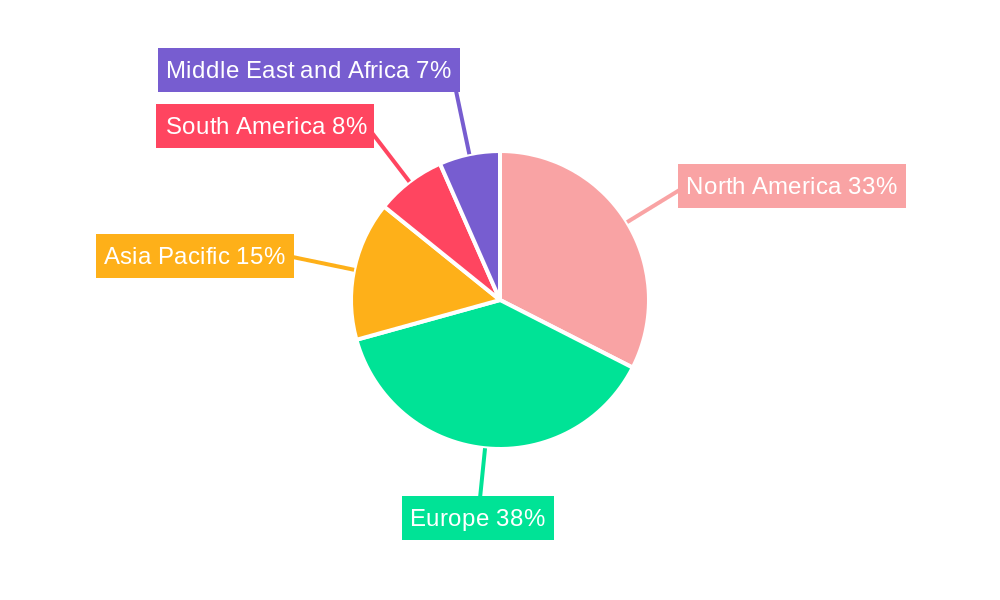 Global Liquor Confectionery Market Market Share by Region - Global Geographic Distribution