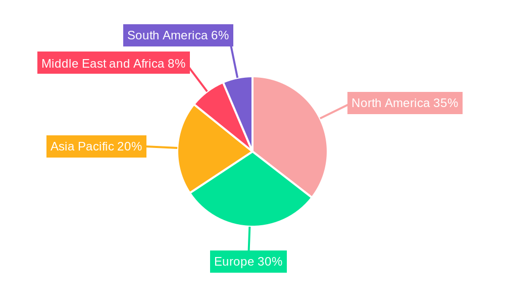 Hazardous Waste Management Market Market Share by Region - Global Geographic Distribution