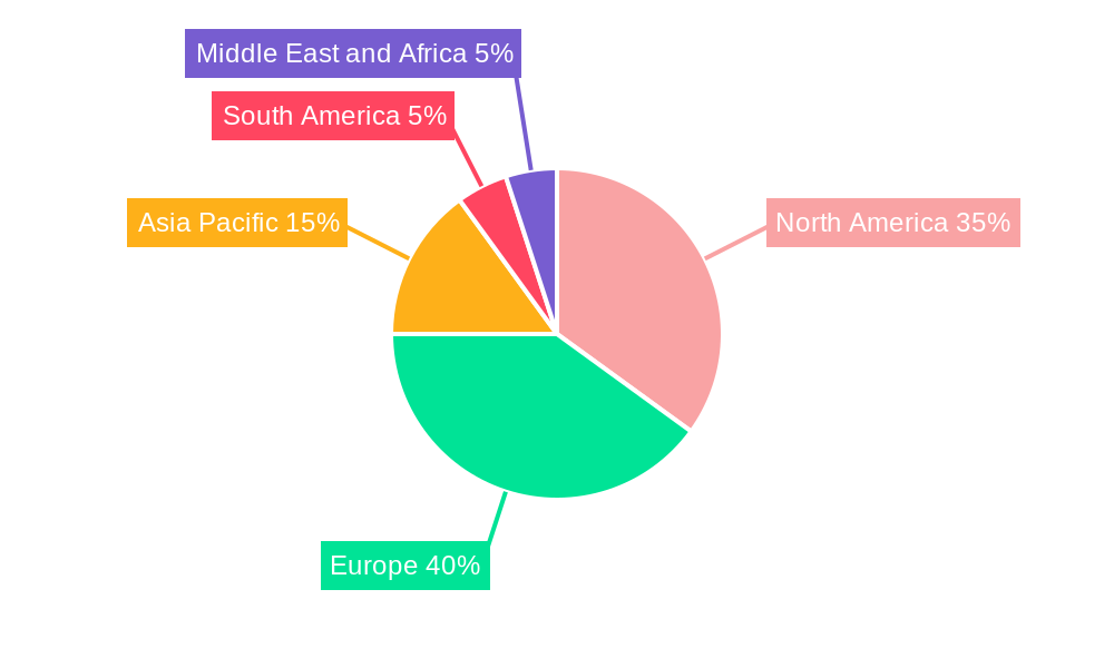 Irish Whiskey Market Market Share by Region - Global Geographic Distribution