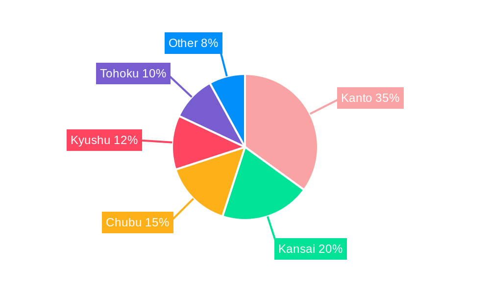 Japan Same Day Delivery Market Market Share by Region - Global Geographic Distribution