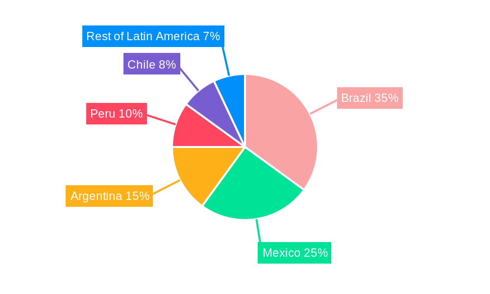 Latin America Construction Market Market Share by Region - Global Geographic Distribution