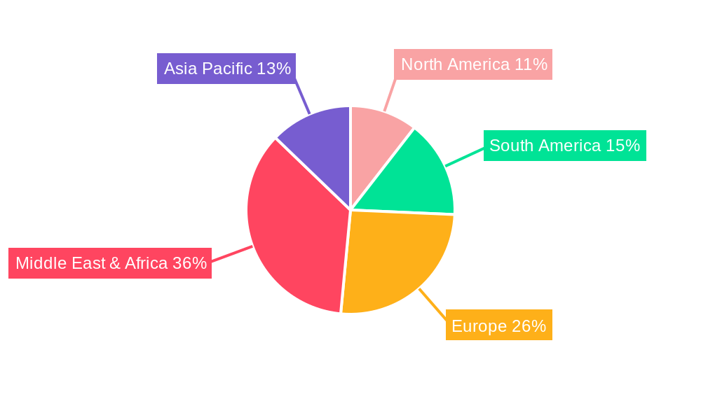 Maize Industry in South Africa Market Share by Region - Global Geographic Distribution
