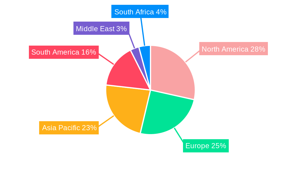Native Starch Market Market Share by Region - Global Geographic Distribution