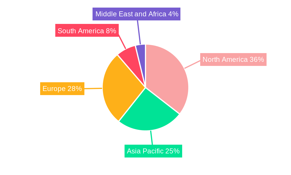 Offshore Helicopter Services Market Market Share by Region - Global Geographic Distribution