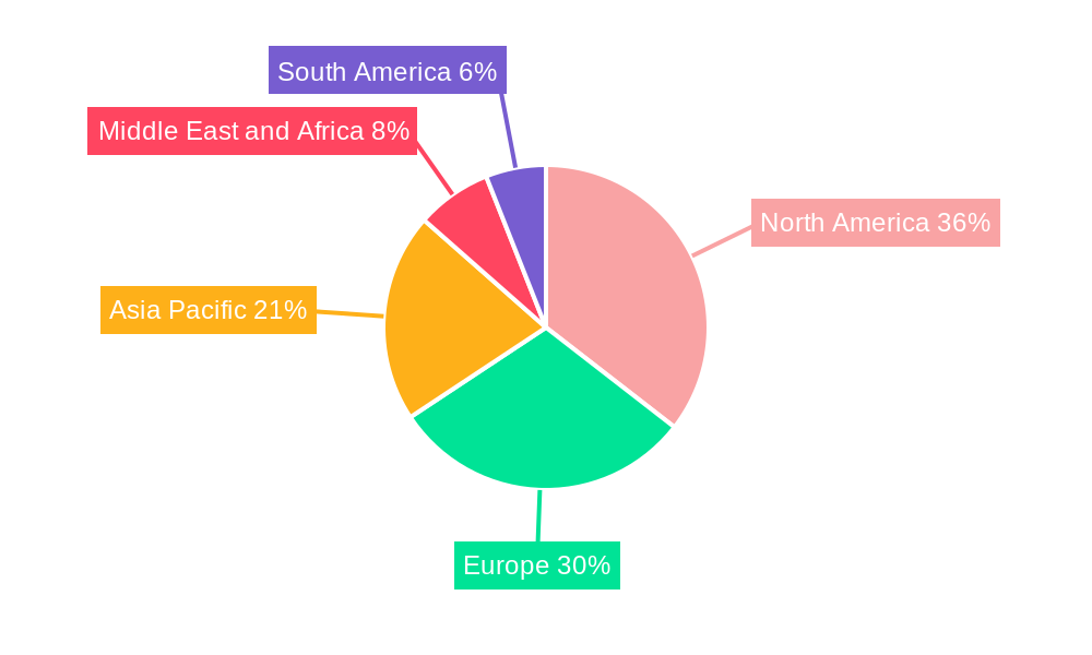 Pharmacovigilance Market Market Share by Region - Global Geographic Distribution