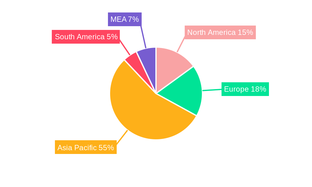 Pyrophyllite Market Market Share by Region - Global Geographic Distribution