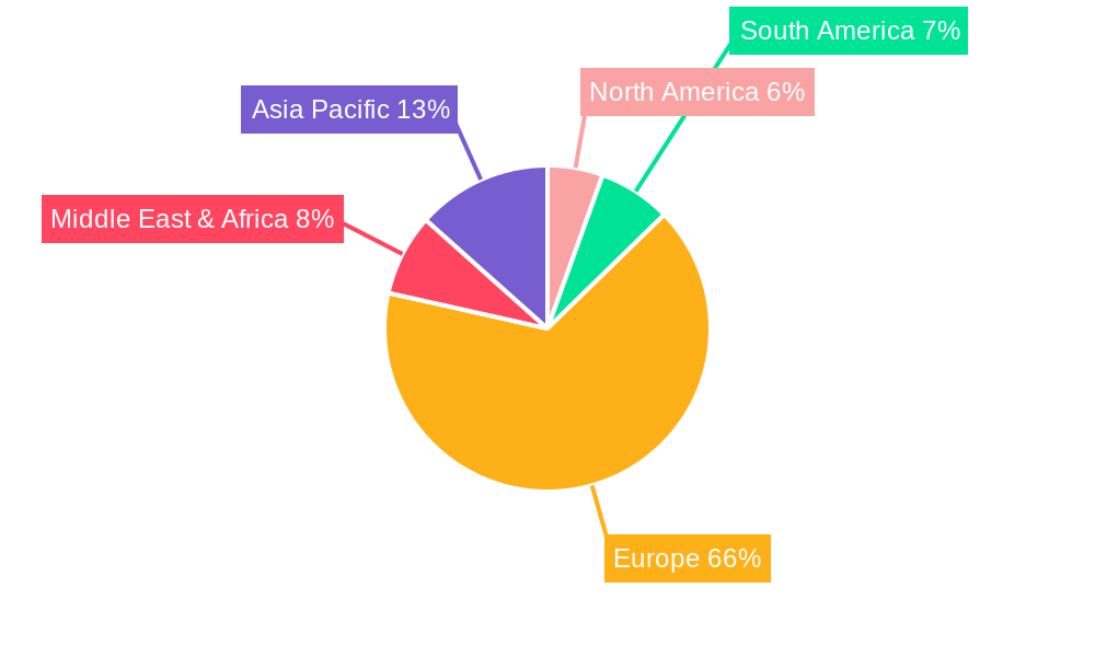 Renewable Energy Market in Finland Market Share by Region - Global Geographic Distribution