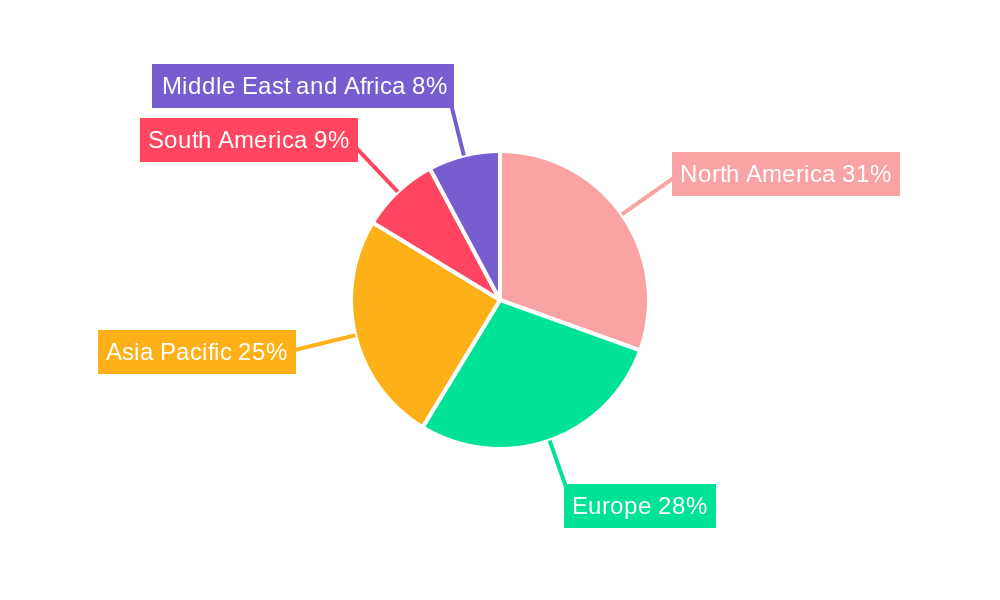 Rhenium Market Market Share by Region - Global Geographic Distribution