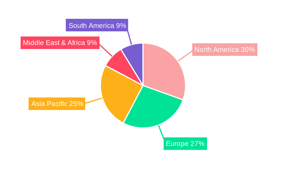 SEA Digital Transformation Market Market Share by Region - Global Geographic Distribution