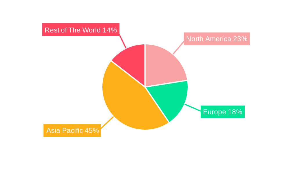 Semiconductor CVD Market Market Share by Region - Global Geographic Distribution