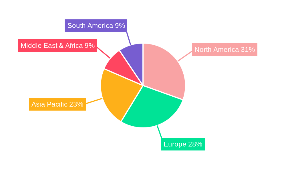 Solid Surface & Other Cast Polymers Market Share by Region - Global Geographic Distribution