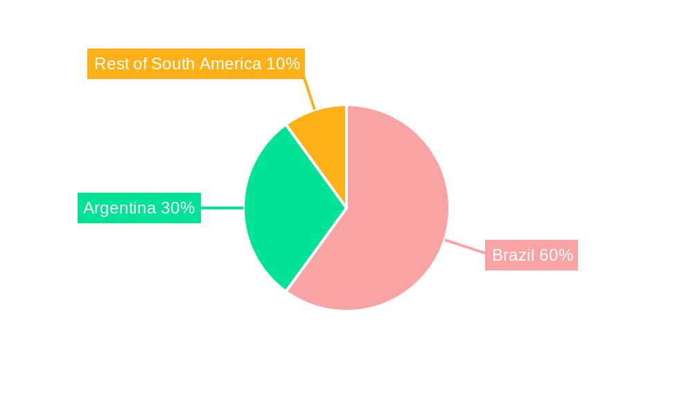 South America Screw Compressor Market Market Share by Region - Global Geographic Distribution