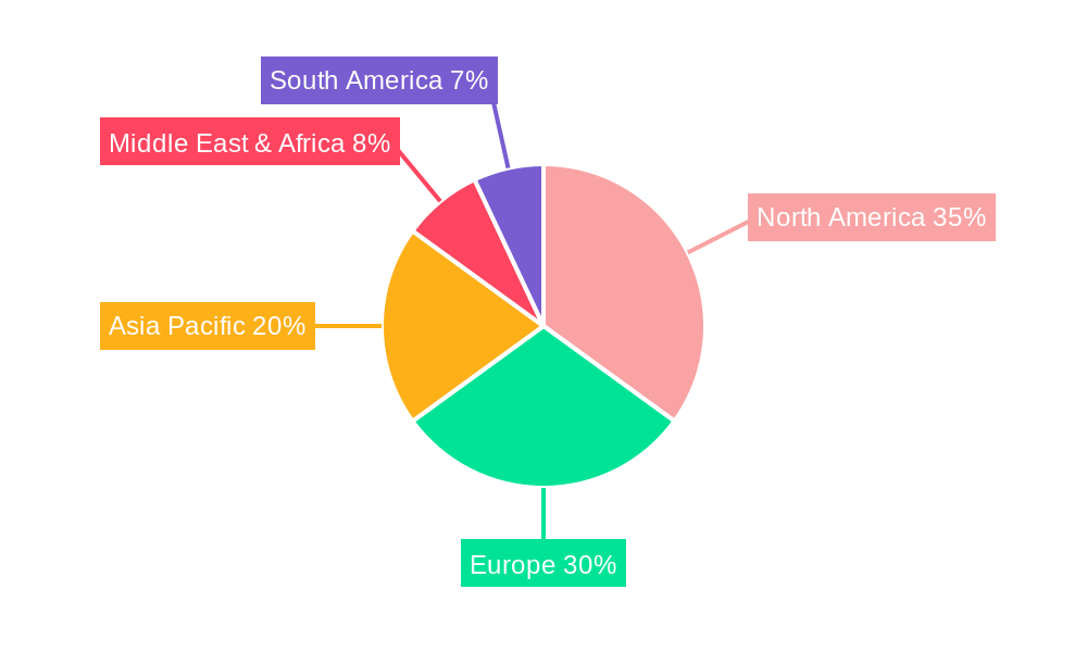 Supersonic Jet Market Market Share by Region - Global Geographic Distribution