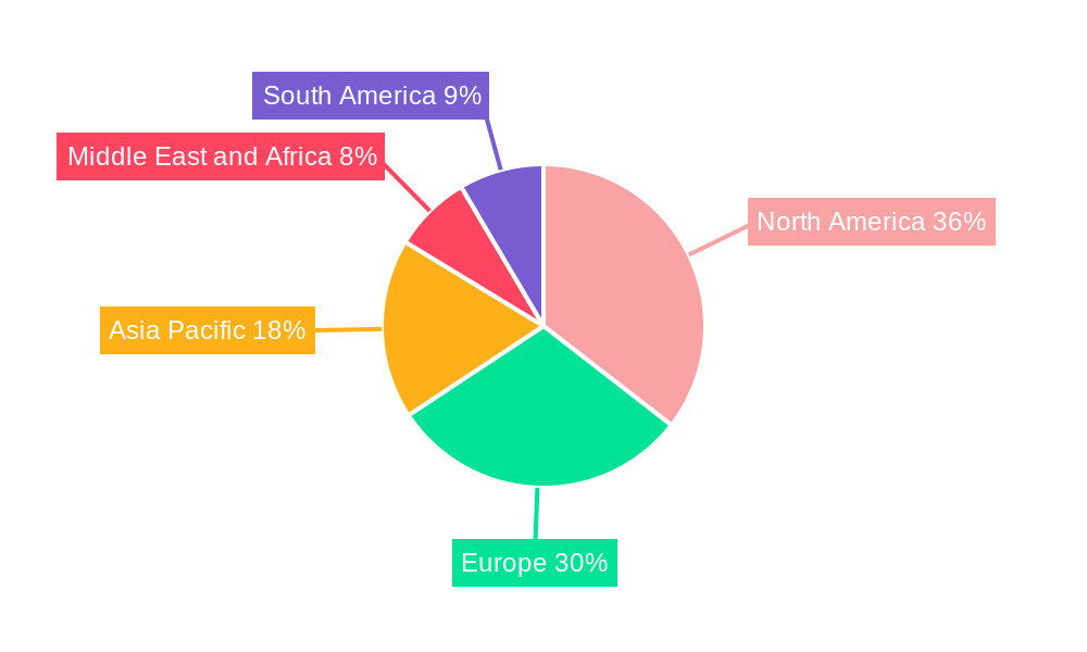 Transgenic Animals Market Market Share by Region - Global Geographic Distribution