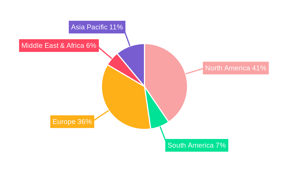 US Dangerous Goods Logistics Market Market Share by Region - Global Geographic Distribution