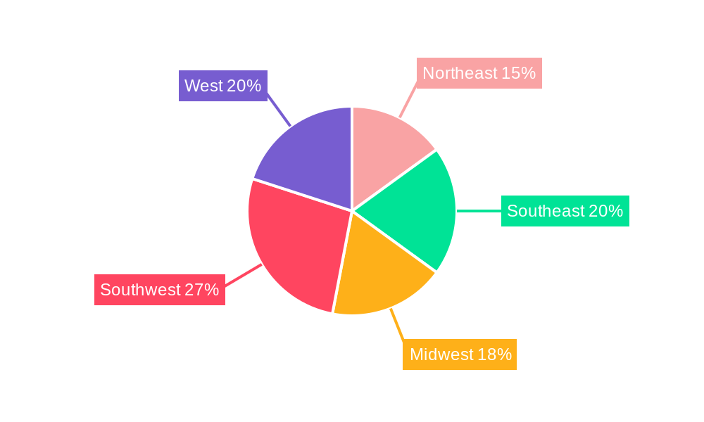 USA Lime Industry Market Share by Region - Global Geographic Distribution