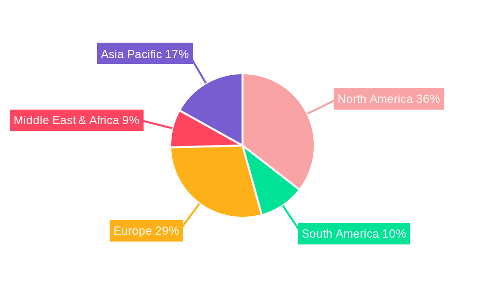 USA Plastic Caps and Closures Market Market Share by Region - Global Geographic Distribution