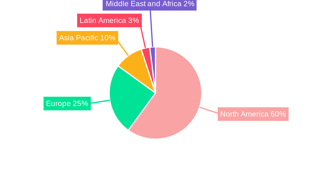 United States Mobile Payments Market Market Share by Region - Global Geographic Distribution