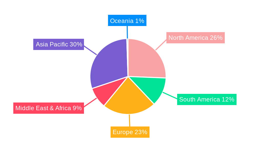 Webtoons Market Share by Region - Global Geographic Distribution