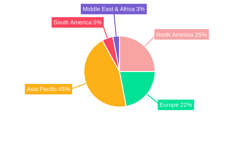 Wood Glues Market Market Share by Region - Global Geographic Distribution